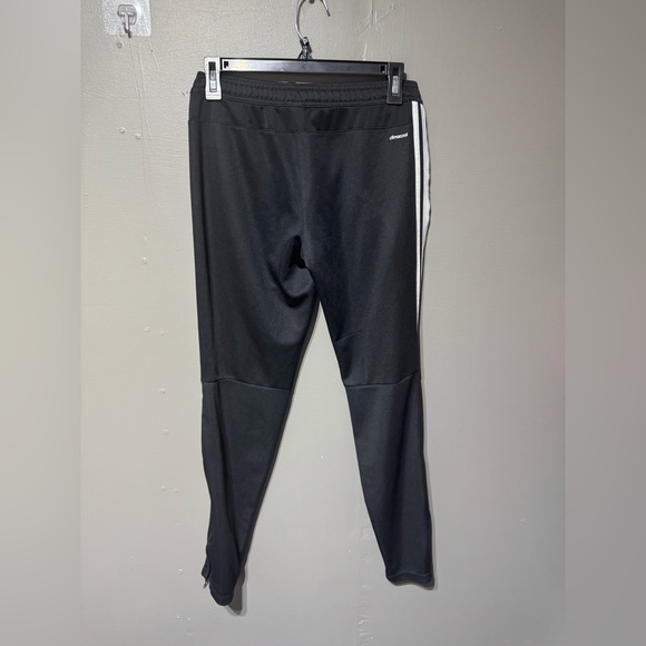 Adidas woman’s Black Joggers with White Stripes - Picture 3 of 4